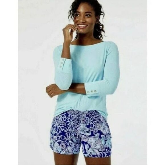 Lilly Pulitzer Katia Shorts Lapis Lazuli XXS - Picture 1 of 6